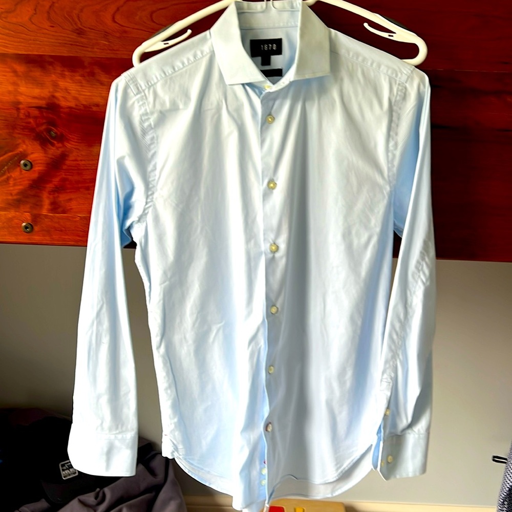 1670 boys size 15, sky blue, stretch 95% cotton